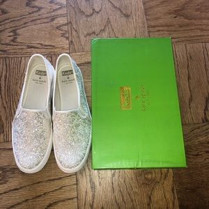 Keds x Kate Spade Triple Decker Glitter Sneakers
